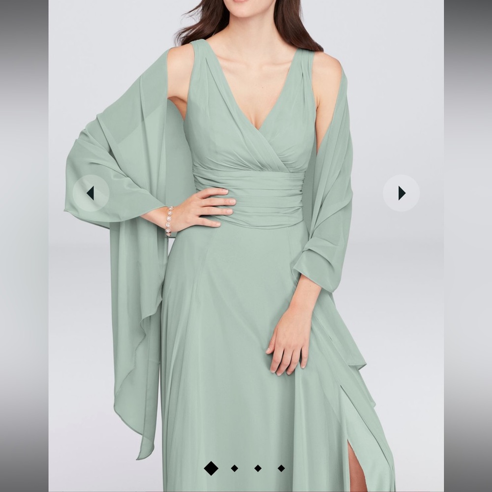 DAVID'S BRIDAL
sheer chiffon wrap

STYLE# OW2129